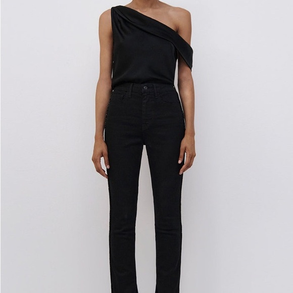 NWT Johnathan Simkhai Rae Skinny Jean in Diamante Size 32 - Picture 2 of 5